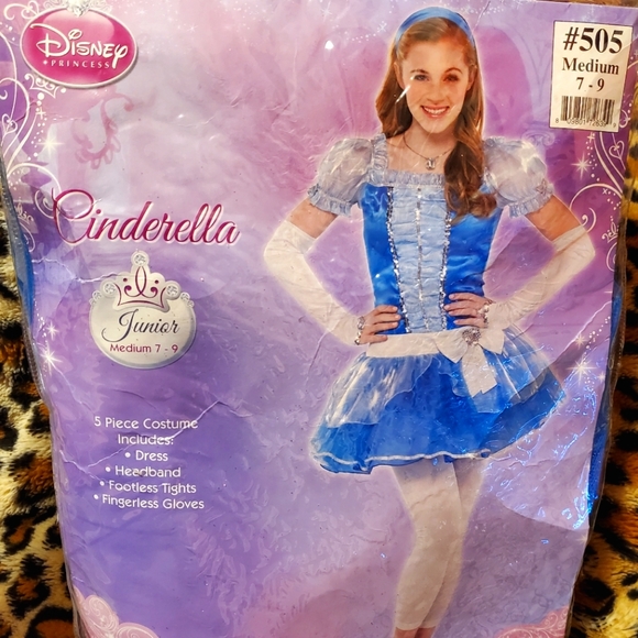 Disney Cinderella Costume Juniors Medium 7-9 NWT - Picture 1 of 3